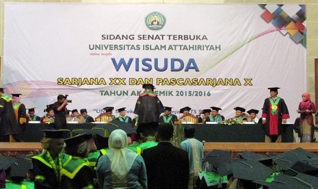  Wisuda Sarjana ke-20 sekaligus Pascasarjana ke-10 Universitas Islam Attahiriyah, Jakarta, Ahad (24/1). (foto: dok. UNIAT)