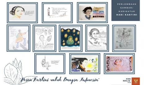 WNI di Jerman Ekspresikan Pesan Kartini Lewat lomba Gambar dan Karikatur, Selasa (21/4) 