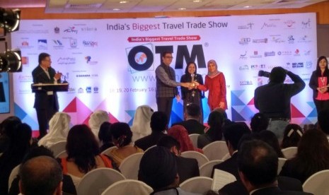  Wonderful Indonesia meraih penghargaan bergengsi di ajang Outbond Travel Mart di Mumbai (OTM), India, Ahad (21/2).