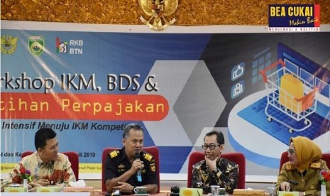 Workshop IKM, BDS, Pelatihan Perpajakan dengan tema Pelatihan Intensif Menuju IKM Kompetitif yang diselenggarakan oleh Kanwil Ditjen Pajak Sumatra Selatan dan Kepulauan Bangka Belitung pada (16/7).