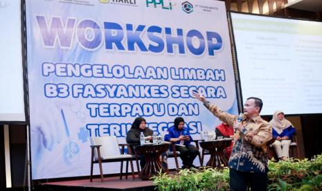 Workshop Pengelolaan Limbah B3 Fasyankes Secara Terpadu dan Terintegrasi, Banyuwangi, Rabu (6/12/2023) lalu.