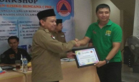 Workshop Pengurangan Risiko Bencana (PRB), Lembaga Penanggulangan Bencana dan Perubahan Iklim Nahdlatul Ulama (LPBI NU) bertempat di Kantor PWNU DKI Jakarta Jalan Utan Kayu Jakarta Timur.