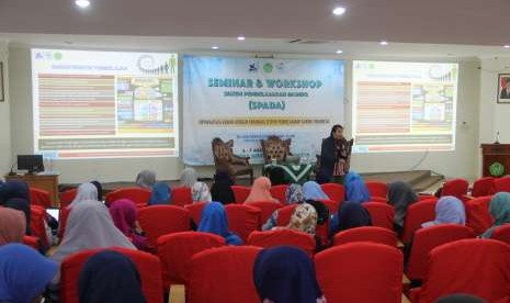 Workshop sistem pembelajaran daring (SPADA) di Unisa.