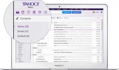 Yahoo Mail tambah pemindai sidik jari.