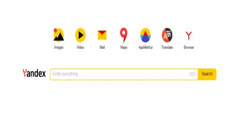 Yandex, mesin pencari terpopuler di Rusia