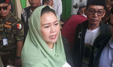 Yenny Wahid tiba di Rumah Pergerakan Politik Gus Dur, Kalibata, Jakarta, Rabu (26/9). 