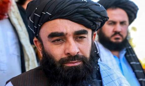 Zabihullah Mujahid, juru bicara Taliban.