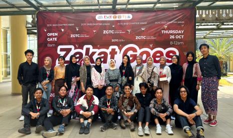 Zakat Goes to Campus ke-7 digelar dengan tema Peran Mahasiswa dalam Perkembangan Zakat yang diselenggarakan oleh Forum Zakat (FOZ) dan Unpad di Bale Rucita, Gedung Rektorat Unpad, Jatinangor.