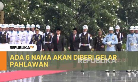 Ziarah Nasional untuk memperingati Hari Pahlawan 2024 di Taman Makam Pahlawan (TMP) Kalibata, Jakarta, Ahad (10/11/2024). 