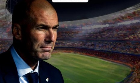 Zinedine Zidane di Santiago Bernabeu