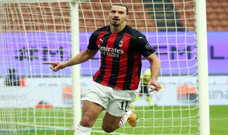 Striker AC Milan, Zlatan Ibrahimovic.