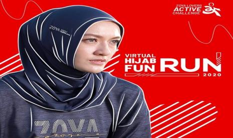 Zoya menggelar hijab virtuan run