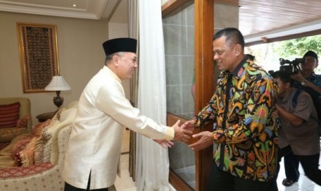 Zulkifli Hasan menyambut Panglima TNI Gatot Nurmantyo