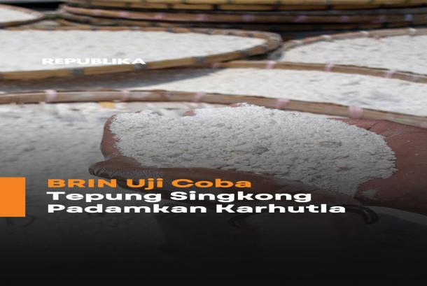 BRIN Kembangkan Campuran Tepung Singkong untuk Pemadaman Api