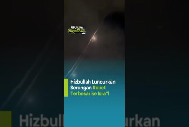 Hizbullah Luncurkan Serangan Roket Terbesar ke Israel
