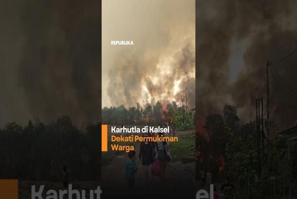 Karhutla di Kalsel Dekati Pemukiman Warga