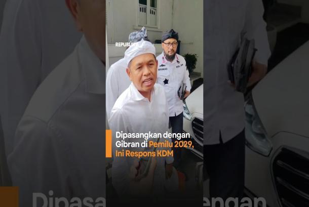 Dipasangkan dengan Gibran di Pemilu 2029 Ini Respons KDM