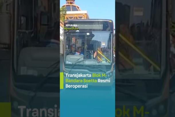 Transjakarta Blok M  Bandara Soetta Resmi Beroperasi