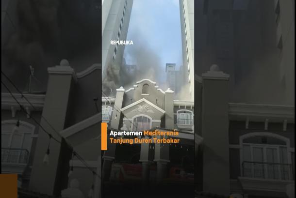 Apartemen di Tanjung Duren Terbakar Evakuasi Penghuni Berlangsung Dramatis