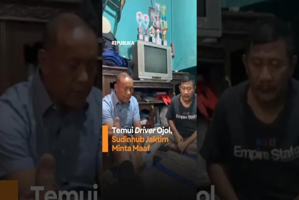 Temui Driver Ojol Sudinhub Jaktim Minta Maaf