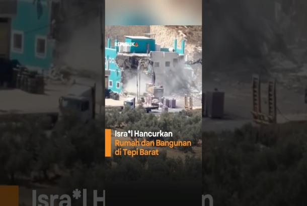 Israel Hancurkan Rumah dan Bangunan di Tepi Barat