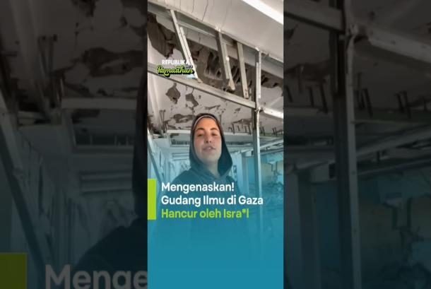 Mengenaskan Gudang Ilmu di Gaza Hancur oleh Israel