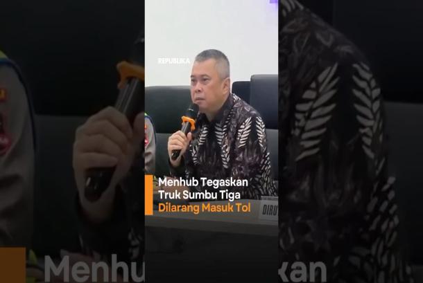 Menhub Truk Sumbu Tiga Dilarang Masuk Tol