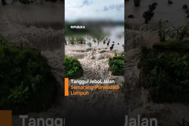Tanggul Sungai Tuntang Jebol