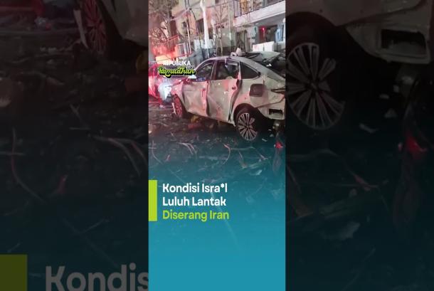 Kondisi Israel Luluh Lantak Diserang Iran