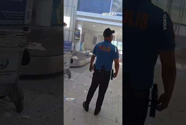Dampak Gempa Filipina Bangunan Ambruk