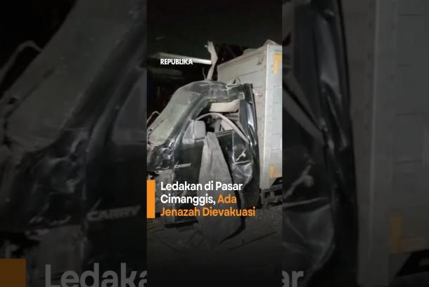 Ledakan di Pasar Cimanggis Ada Jenazah Dievakuasi