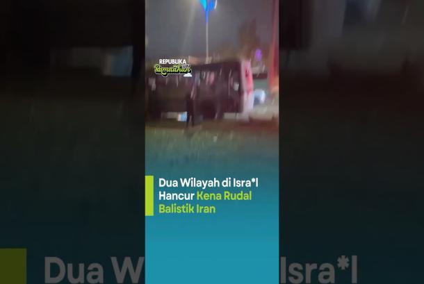 Dua Wilayah di Israel Hancur Kena Rudal Balistik Iran