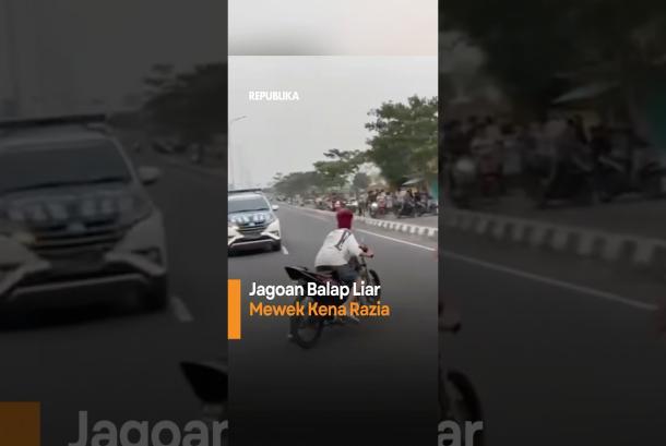 Jagoan Balap Liar Mewek Kena Razia