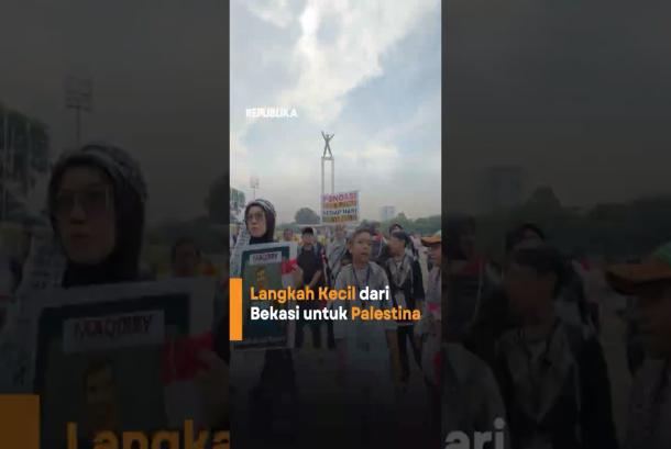 Tanpa Orang Tua Kakak Adik Asal Bekasi Ini Tetap Semangat Bela Palestina