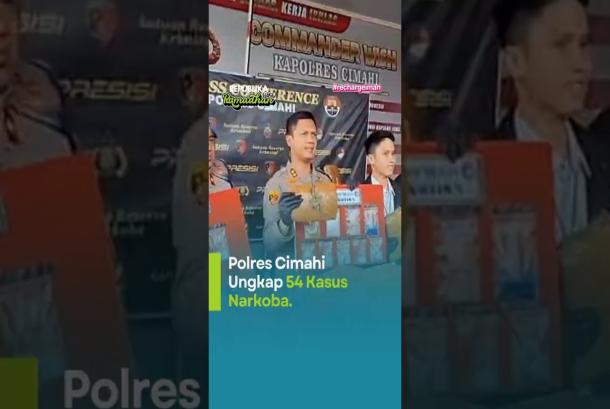 Polres Cimahi Ungkap 54 Kasus Narkoba