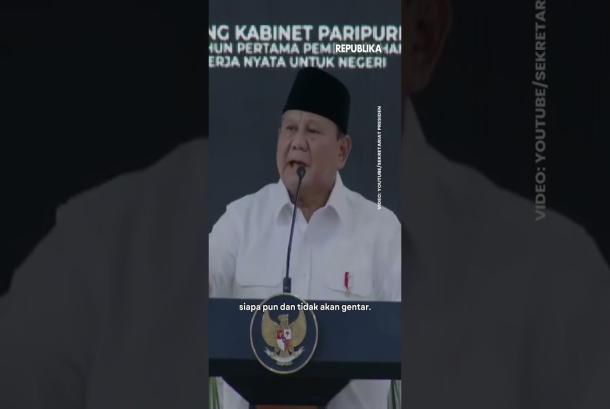 Prabowo ke MSCI Bangsa Indonesia Tidak Takut