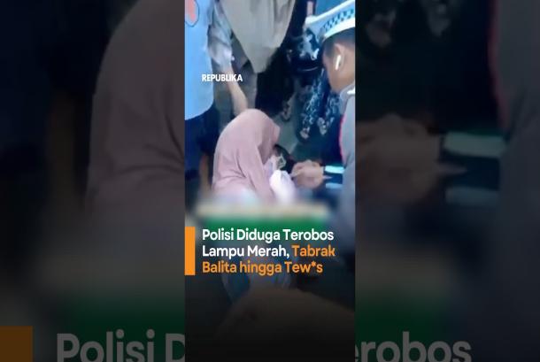 Polisi Diduga Terobos Lampu Merah Tabrak Balita hingga Tewas