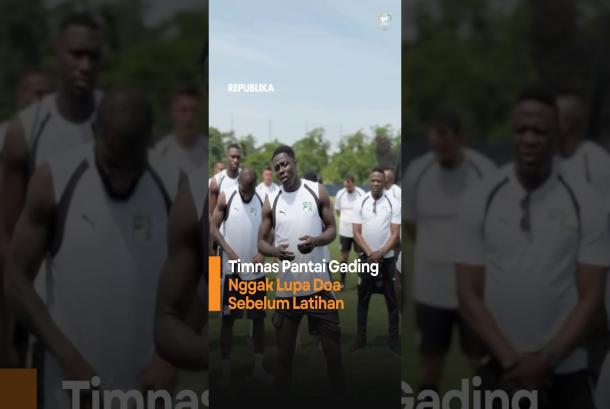 Timnas Pantai Gading Nggak Lupa Doa Sebelum Latihan