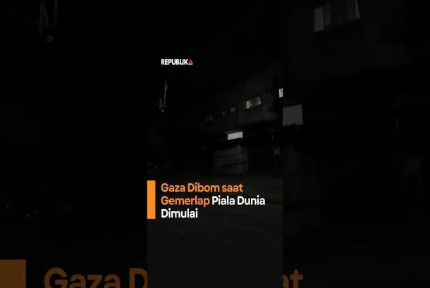 Gaza Dibom saat Gemerlap Piala Dunia Dimulai