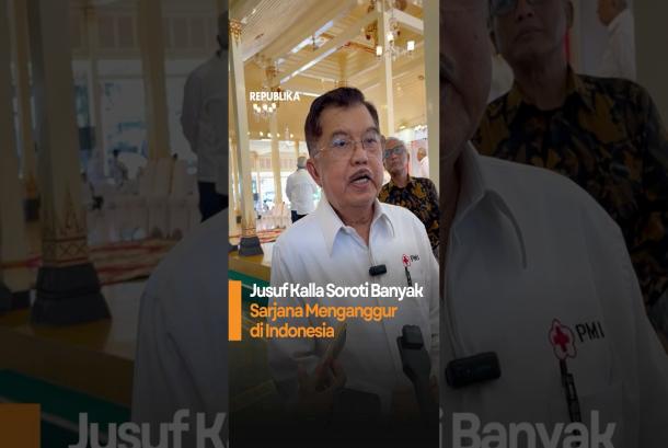Jusuf Kalla Soroti Banyak Sarjana Menganggur di Indonesia