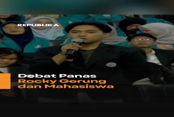 Debat Panas Rocky Gerung dan Mahasiswa