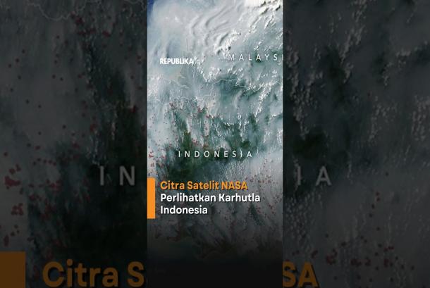 Citra Satelit NASA Perlihatkan Karhutla Indonesia Terlihat TitikTitik Merah