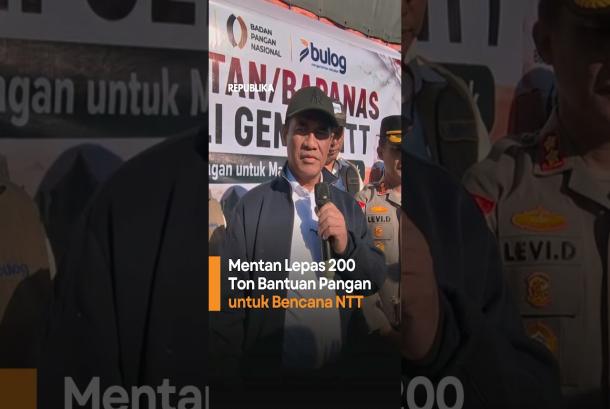 Mentan Lepas 200 Ton Bantuan Pangan untuk Bencana NTT