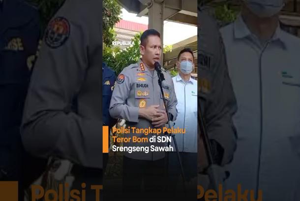 Polisi Tangkap Pelaku Teror Bom di SDN Srengseng Sawah
