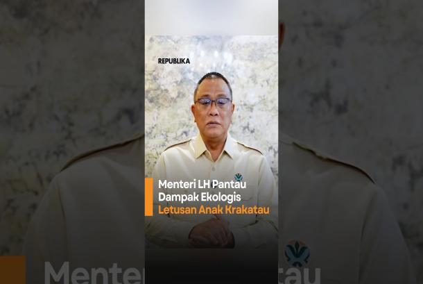 Menteri LH Pantau Dampak Ekologis Letusan Anak Krakatau