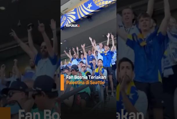 Fan Bosnia Teriakan Palestina di Seattle