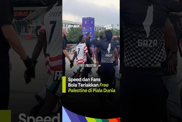 Speed dan Fans Bola Teriakkan Free Palestine di Piala Dunia