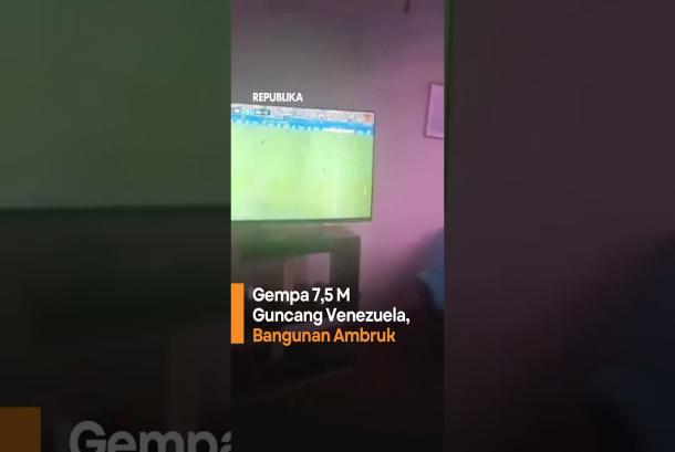 Gempa 75 M Guncang Venezuela Bangunan Ambruk