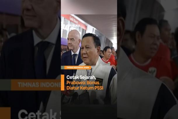 Cetak Sejarah Prabowo Bonus Diatur Ketum PSSI