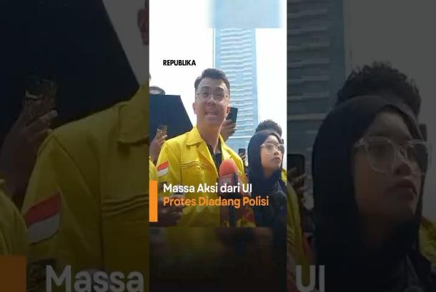 Ingin Shalat Jumat Sebelum Aksi Massa dari UI Protes Diadang Polisi